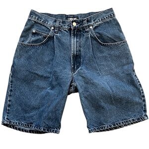 Cherokee Dark Blue Denim Jean High Waist Shorts Size Waist 32
